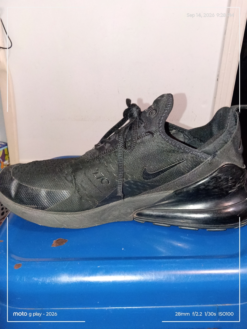 Nike Air Max 270 All-Black Men's Running Shoe